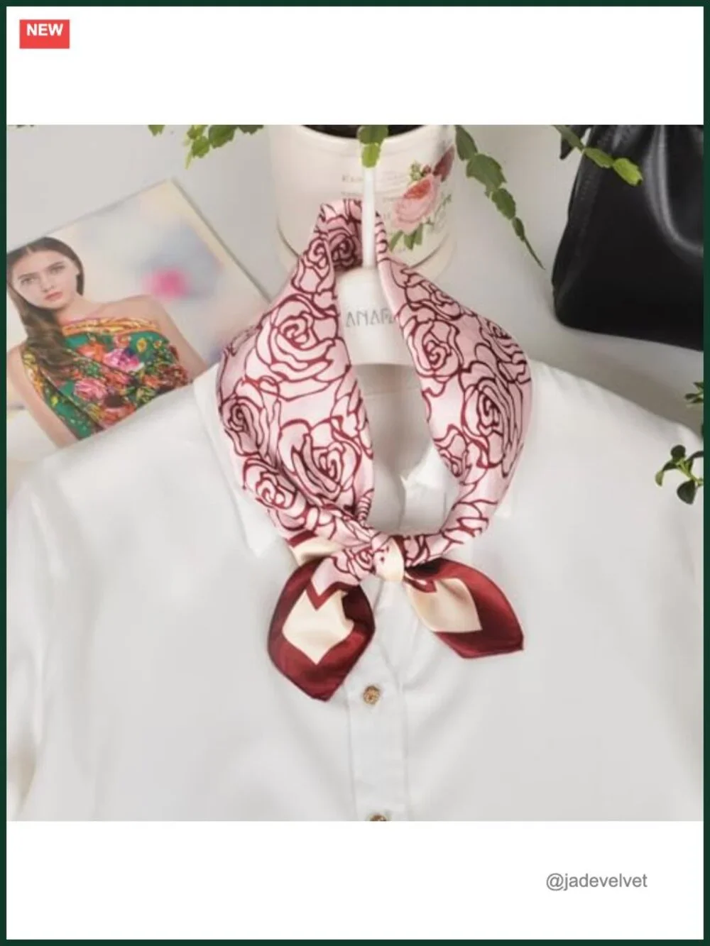 100% Mulberry Silk Neck Scarf 21